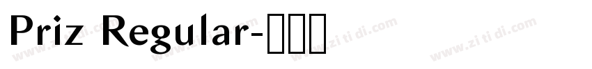 Priz Regular字体转换 Priz Regular字体转换